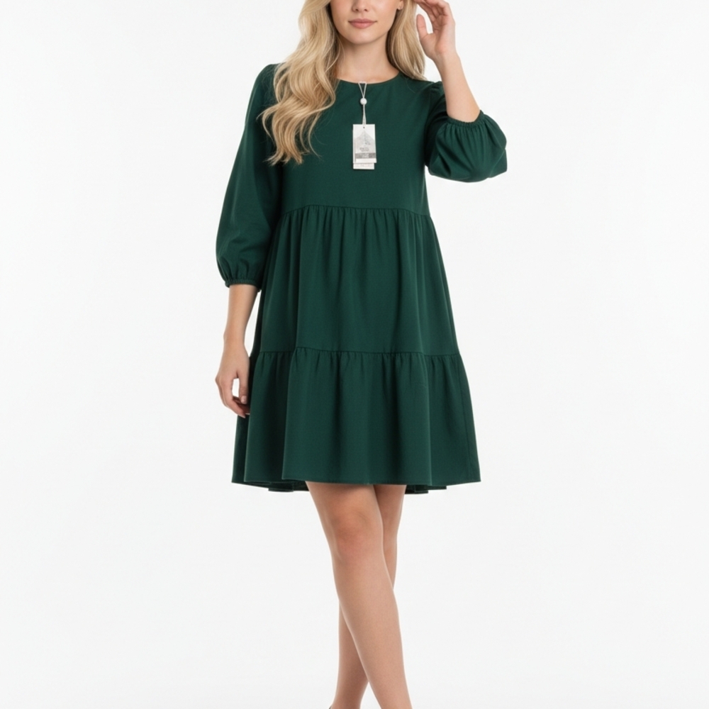 Mud Pie Emerald Long Sleeve Dress